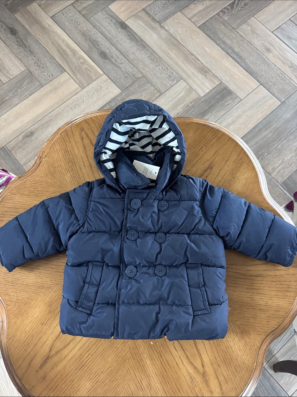 Baby Gap -  Hooded Puffer Coat - Double-Breasted Winter Jacket